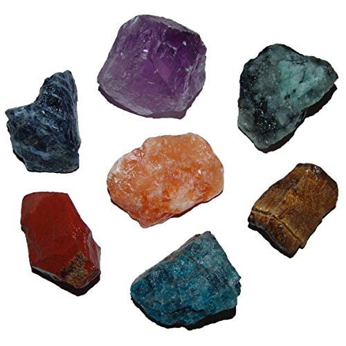 Chakra-Steine Janni-Shop-Mineralien 7 Chakra Natursteine