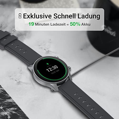 China-Smartwatch TOUCHELEX 1,2 Zoll AMOLED-Display Fitness