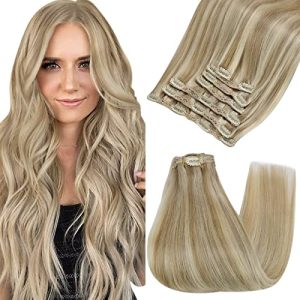 Clip-in-Extensions fshine Clip in Extensions Echthaar 120g Blond