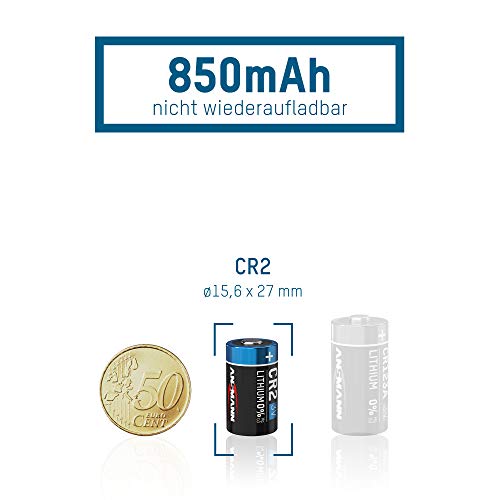 CR2-Batterie Ansmann CR2 3V Lithium Batterie, 8er Pack