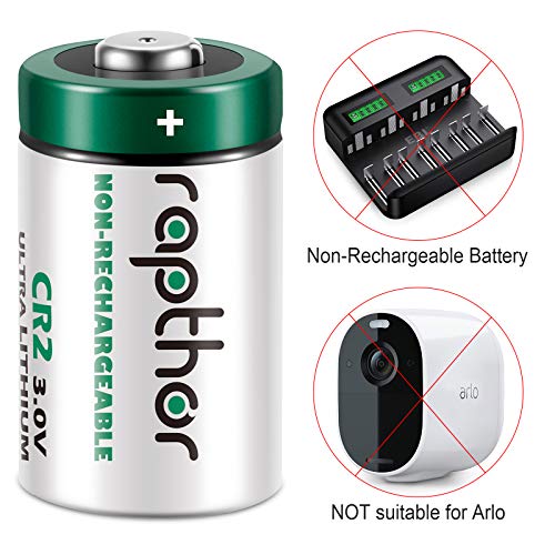 CR2-Batterie rapthor CR2 Batterie 850mAh CR15H270 6er Pack