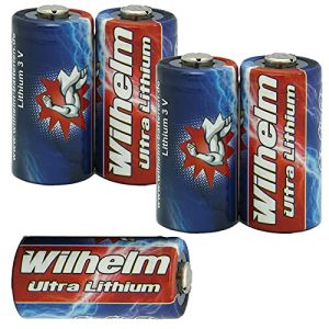 CR2-Batterie Wilhelm 5 x CR2 3V Lithiumbatterie CR2A DLCR2
