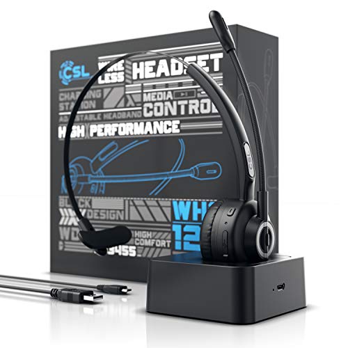 Csl-Headset CSL-Computer, kabelloses Headset mit Ladestation