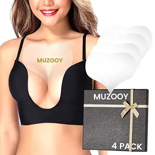 Dekolleté-Pads Muzooy 4 Stück Dekoltee Pads Antifalten