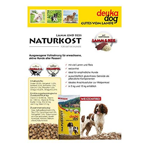 Deuka-Hundefutter deuka Naturkost 2 x 15 kg Lamm & Reis