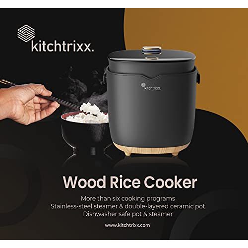 Digitaler Reiskocher Kitchtrixx Low Sugar Rice Cooker, 2 L, Timer