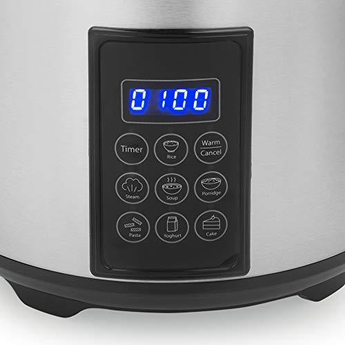 Digitaler Reiskocher Tristar Reis- und Dampfgarer 2,2 L Kapazität
