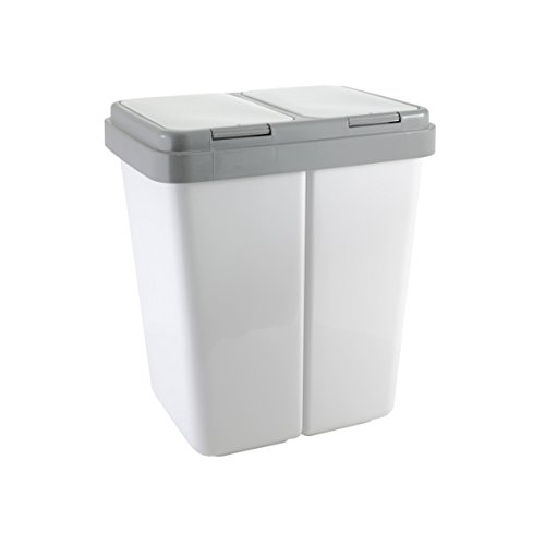 Doppel-Mülleimer axentia 235168 Zweimer Müllbehälter
