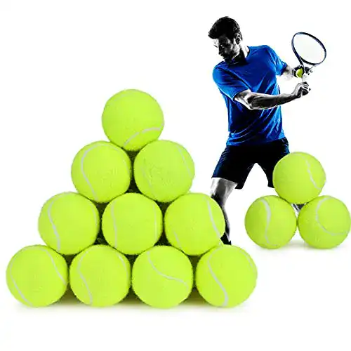 Drucklose Tennisbälle Fostoy Tennisbälle, 24PCS Langlebig