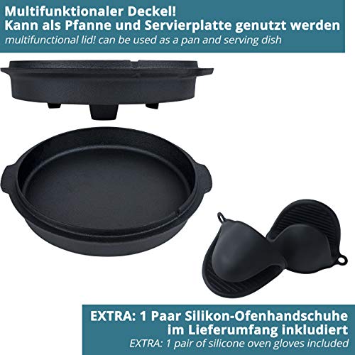 Dutch Oven ohne Füße smartpeas Medium Dutch Oven 3,4 L