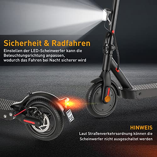 E-Scooter 120 kg iScooter E Scooter mit Straßenzulassung, ABE