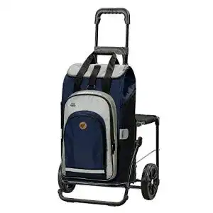 Einkaufstrolley mit Sitz Andersen SHOPPER MANUFAKTUR klappbar