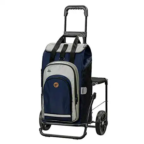 Einkaufstrolley mit Sitz Andersen SHOPPER MANUFAKTUR klappbar