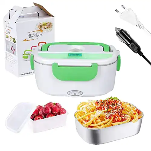 Elektrische Lunchbox Nifogo 3 in 1 Speisenwärmer Edelstahl