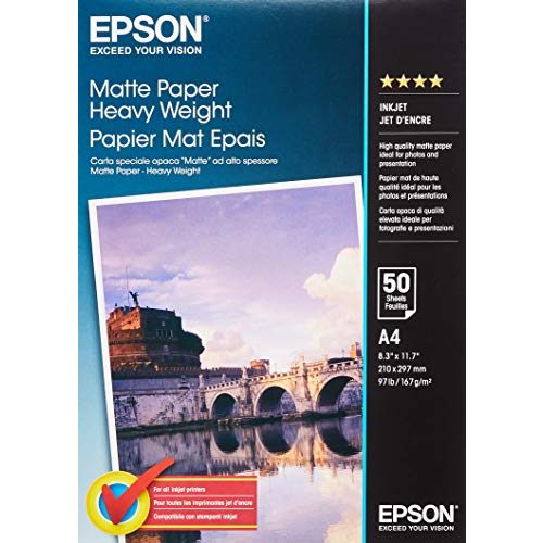 Epson-Fotopapier Epson C13S041256 Matte Heavyweight Papier