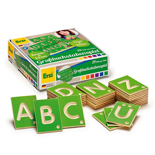 Die beste erzi holzspielzeug erzi 42012 lernspiel grossbuchstaben aus holz Bestsleller kaufen