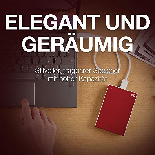 Externe Festplatte 4TB Seagate One Touch, HDD, USB 3.0, rot