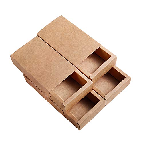 Faltschachtel BENECREAT 16 Pack Kraftpapier Schublade Box