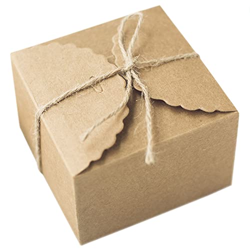 Faltschachtel Bssowe 50 Stück Karton Geschenkboxen Braun