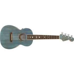 Fender-Ukulele Fender Dhani Harrison Uke Turquoise Tenor