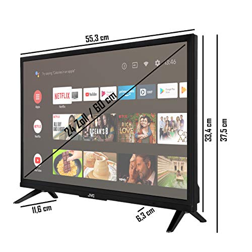 Fernseher bis 200 Euro JVC LT-24VAH3055 24 Zoll Android TV