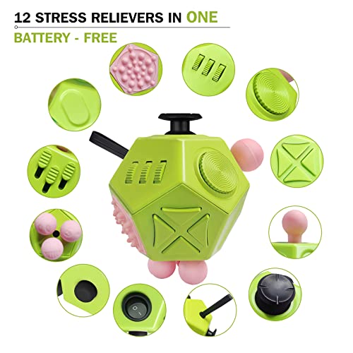 Fidget-Cube VCOSTORE Fidget Toy Cube 12 Seiten Anti Stress