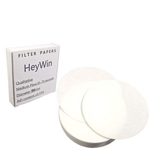 Filterpapier HeyWin 90 mm Qualitatives Lab Rund Laborfilter