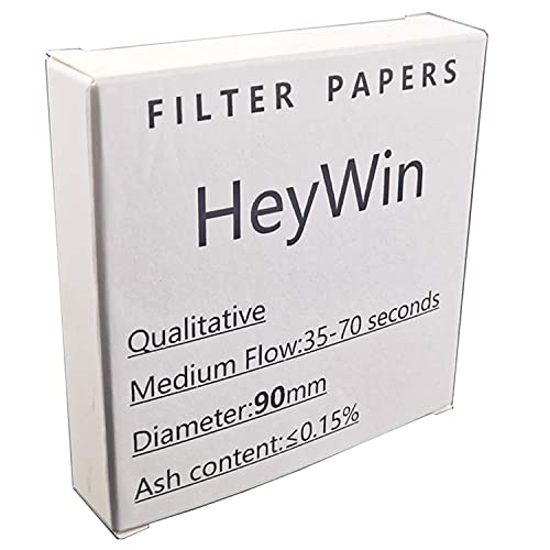 Filterpapier HeyWin 90 mm Qualitatives Lab Rund Laborfilter