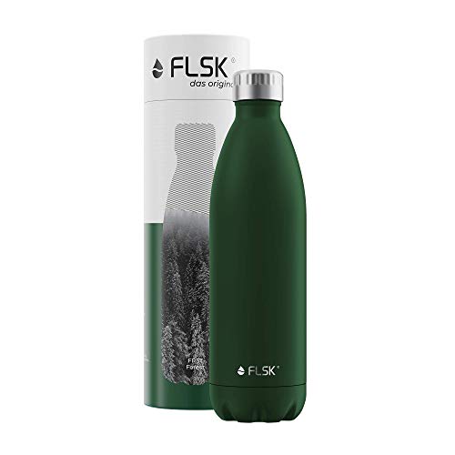 FLSK-Trinkflasche FLSK Isolierflasche MIT Gravur 1000ml Forest