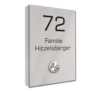 Funkklingel Edelstahl funkklingel24, in 5 Farbtönen konfigurierbar
