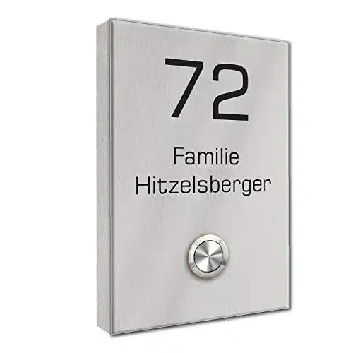 Funkklingel Edelstahl funkklingel24, in 5 Farbtönen konfigurierbar