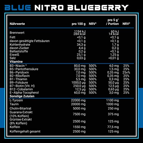 Gamers-Only-Booster GAMERS ONLY Blue Nitro Blaubeere, 400g