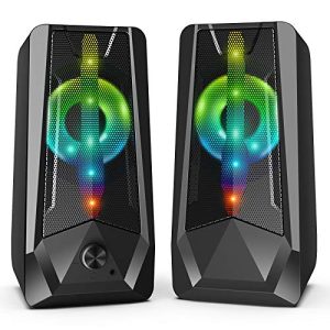 Gaming-Lautsprecher Imdwimd RGB-Desktop-Lautsprecher 16 W