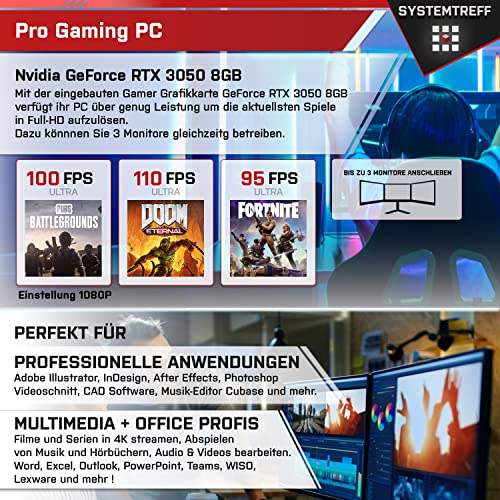 Gaming-PC bis 1000 Euro SYSTEMTREFF ® Gaming, Intel Core i5