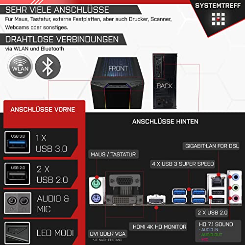 Gaming-PC-bis-500-Euro SYSTEMTREFF ® Office AMD Athlon