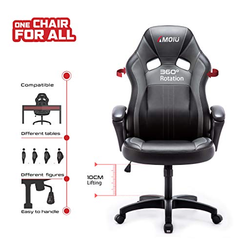 Gaming-Stuhl bis 100 Euro Amoiu, mit dicker Rückenlehne