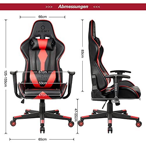 Gaming-Stuhl bis 100 Euro iHomy, höhenverstellbar, ergonomisch
