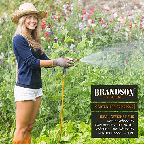 Gartenbrause Brandson, Garten Handbrause Messing mit Halteclip