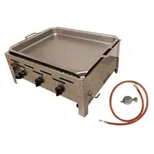 Gasbräter 3-flammig BSR-Grillen, Grillpfanne hoher Rand