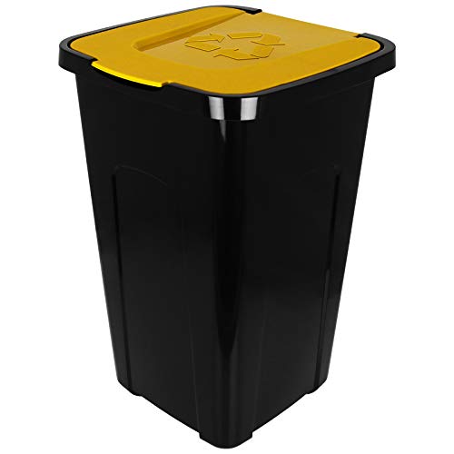 Die beste gelbe muelltonne tw24 abfalltonne 50l recycling klappdeckel Bestsleller kaufen