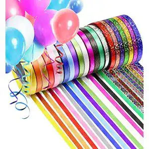 Geschenkband ZAWTR 44 Rollen Ringelband Set, 22 Farben