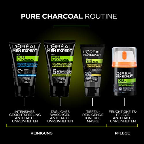 Gesichtsmaske Männer L’Oréal Men Expert Pure Charcoal, 50 ml