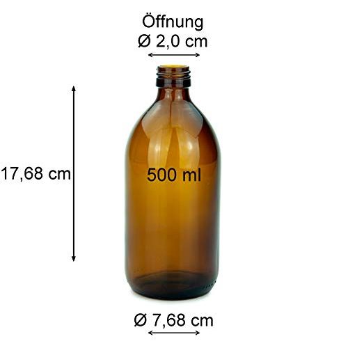 Glassprühflaschen mikken 2 Sprühflaschen 500 ml Glas braun