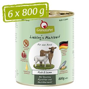 Glutenfreies Hundefutter GranataPet Liebling’s Mahlzeit Kalb, 6 x