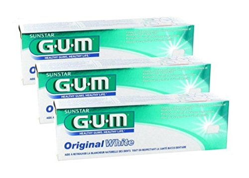 Die beste gum zahnpasta gum original white toothpaste 3 x 75ml Bestsleller kaufen