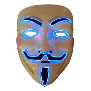Guy-Fawkes-Maske The Glowhouse für Halloween leuchtend