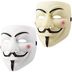 Guy-Fawkes-Maske UNOLIGA Halloween Maske, 2pcs