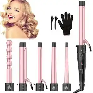 Hairstyler Laluztop, 6 in 1 Multifunktion Lockenstab Set