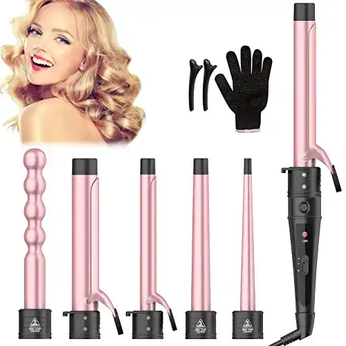 Hairstyler Laluztop, 6 in 1 Multifunktion Lockenstab Set