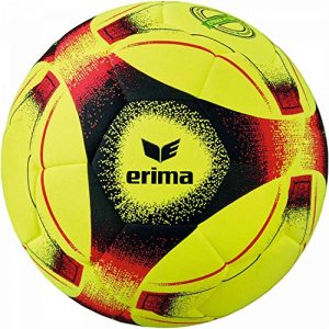Hallenfußball Erima Fussball Hybrid Indoor Gelb/Rot/Schwarz 4